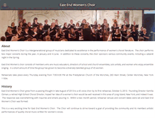 Tablet Screenshot of eastendwomenschoir.com